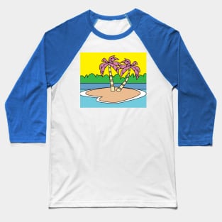 Lonely Island Relaxation Sun Baseball T-Shirt